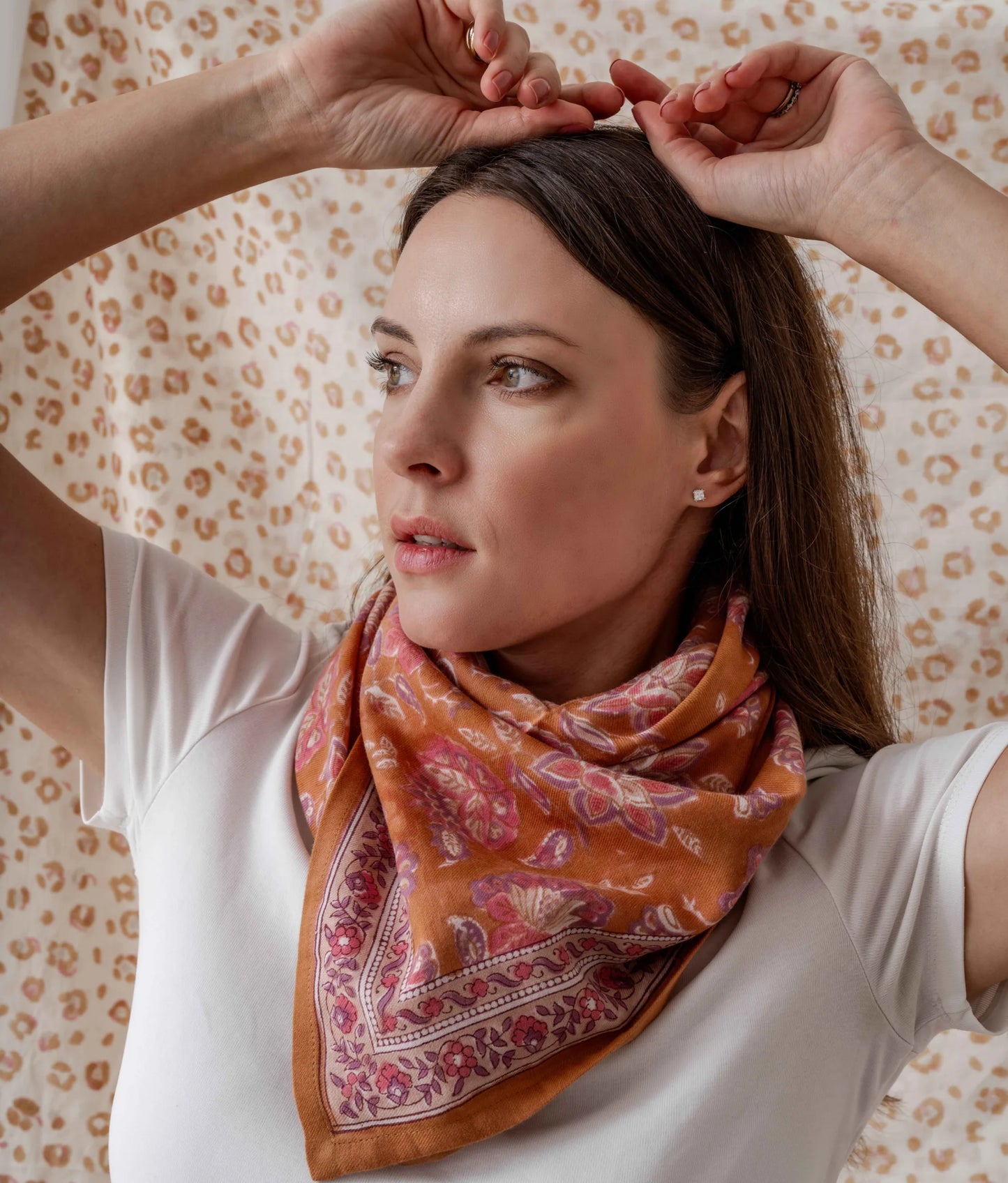 Grand foulard Matira Praline