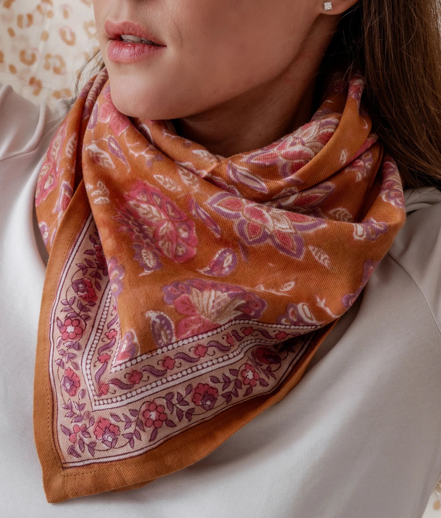 Grand foulard Matira Praline