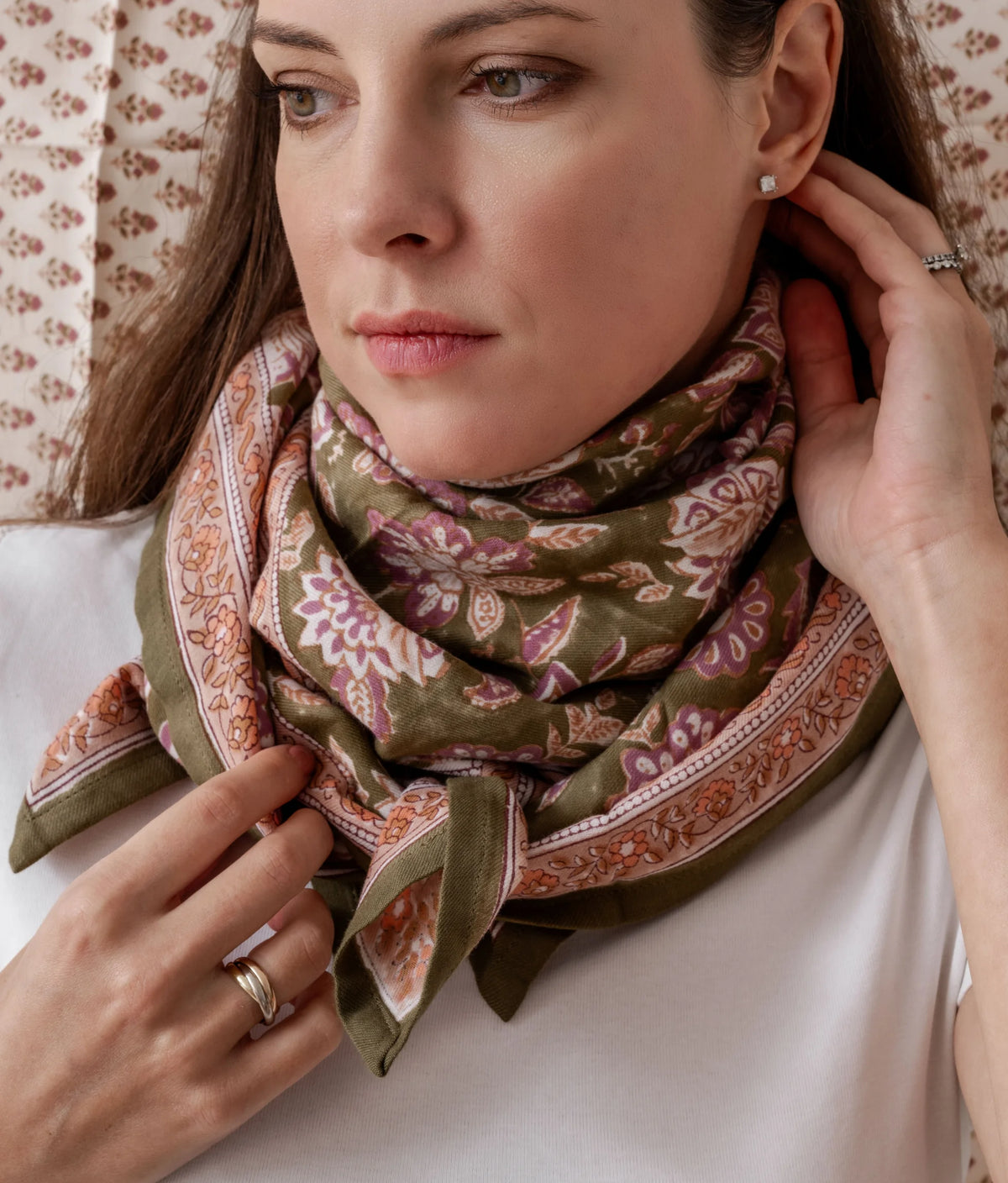 Grand foulard Matira Verde