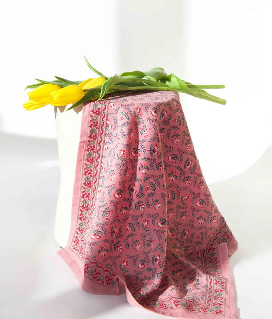 Grand foulard - Flora Framboise