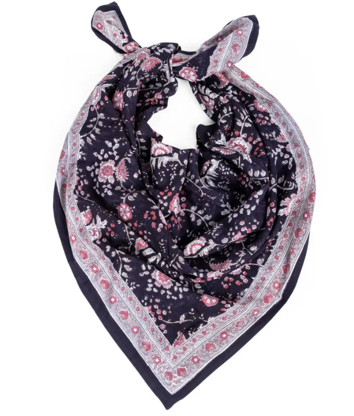 Grand foulard Capri Minuit