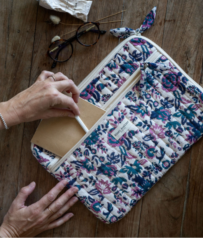 Pochette ordinateur 13 pouces Goa Myrtille