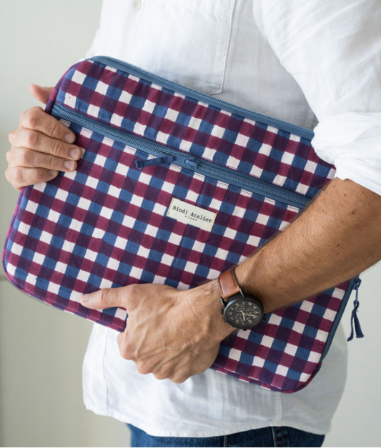 Pochette ordinateur 13" Tara Grenat