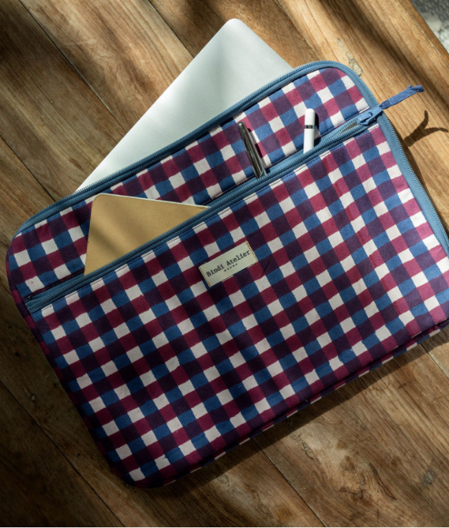Pochette ordinateur 13" Tara Grenat