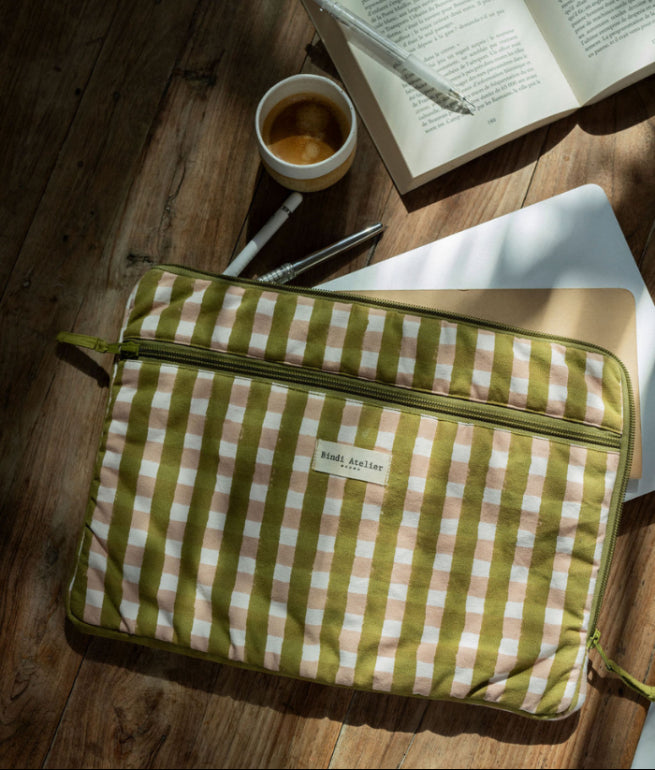 Pochette ordinateur 13" Tara Khaki