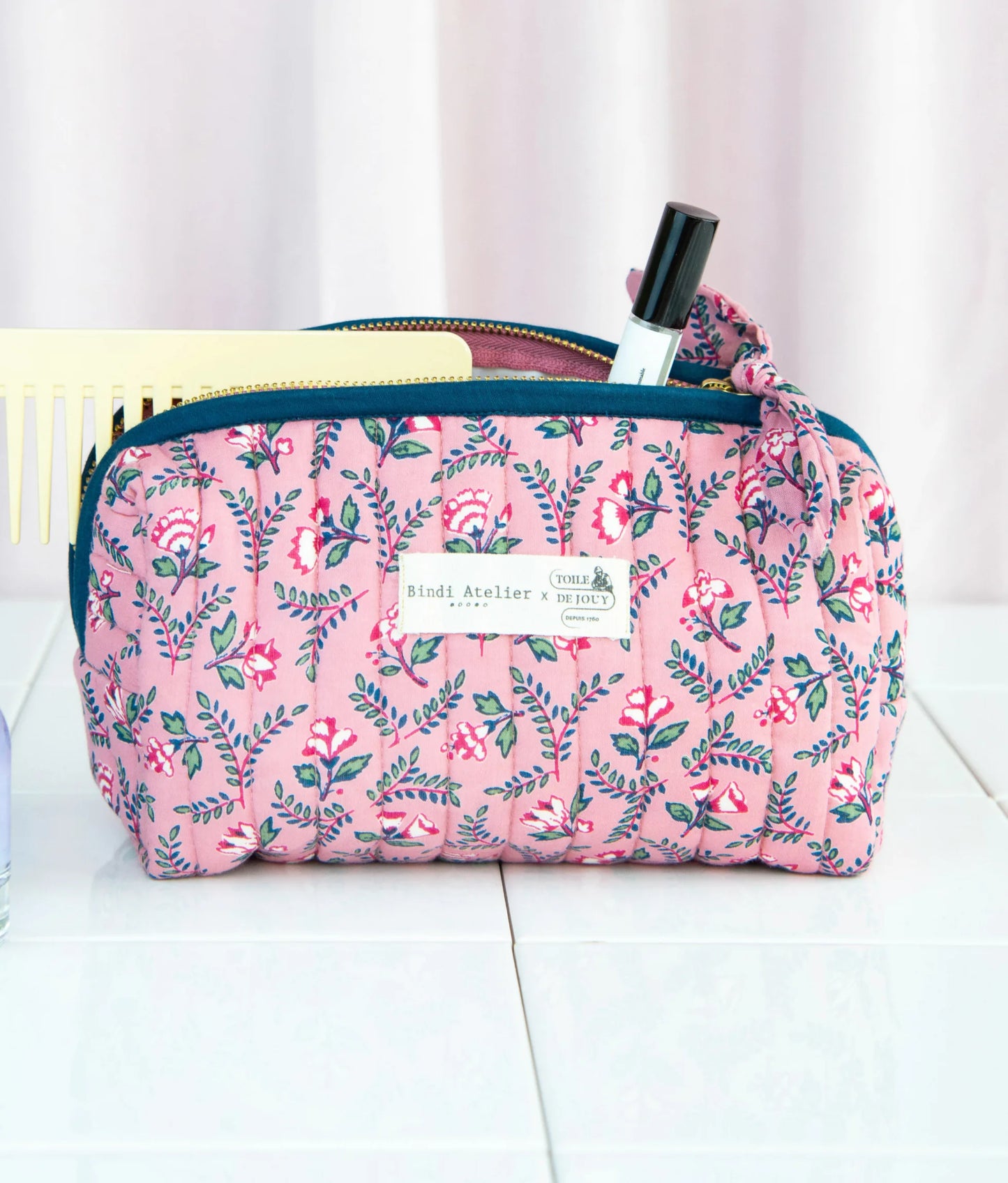 Trousse maquillage - Flora Framboise