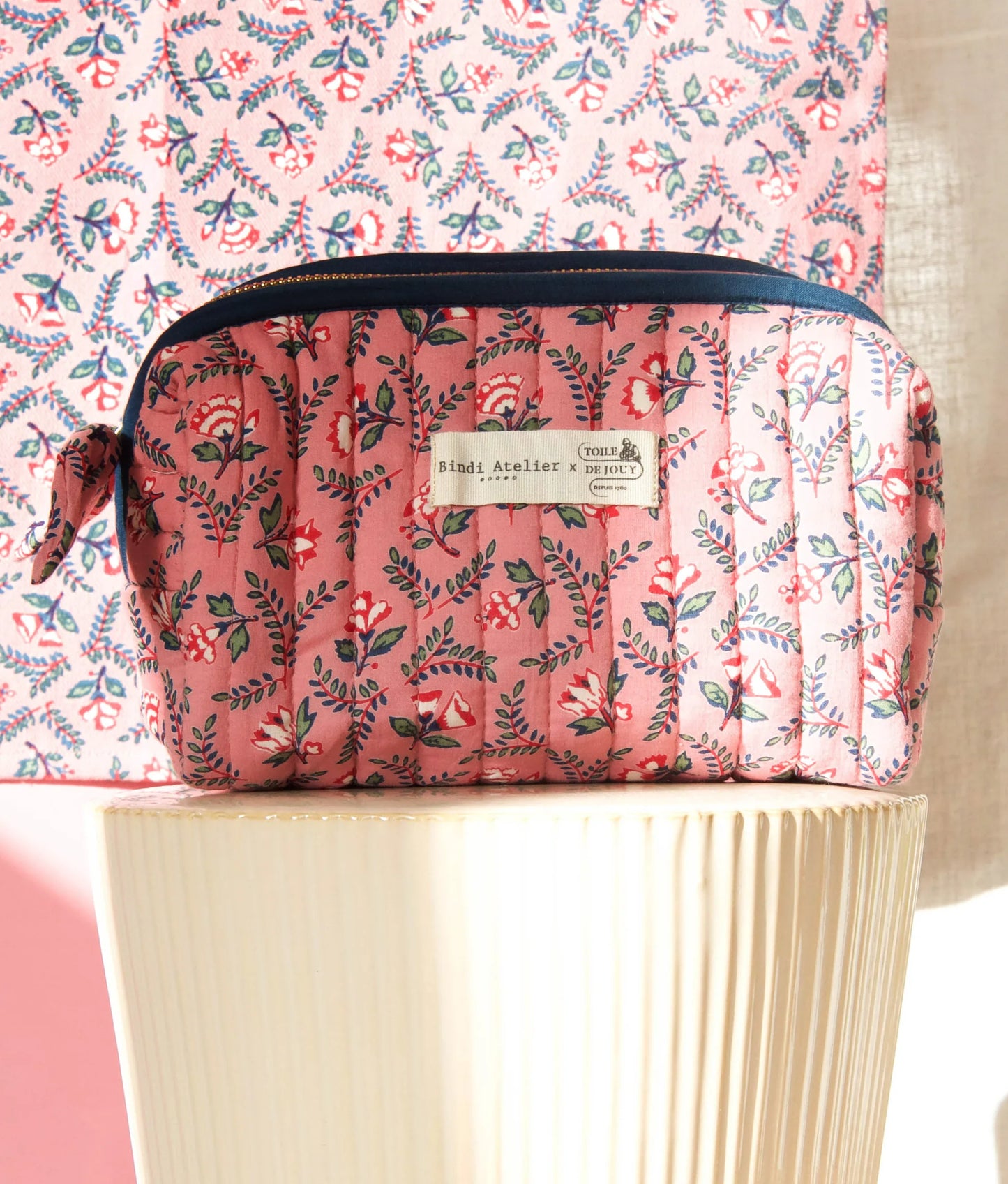 Trousse maquillage - Flora Framboise