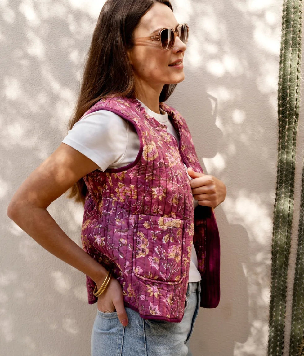 Gilet Annaya Cassis