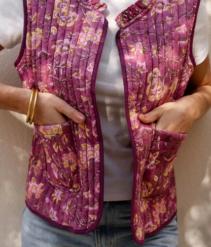 Gilet Annaya Cassis